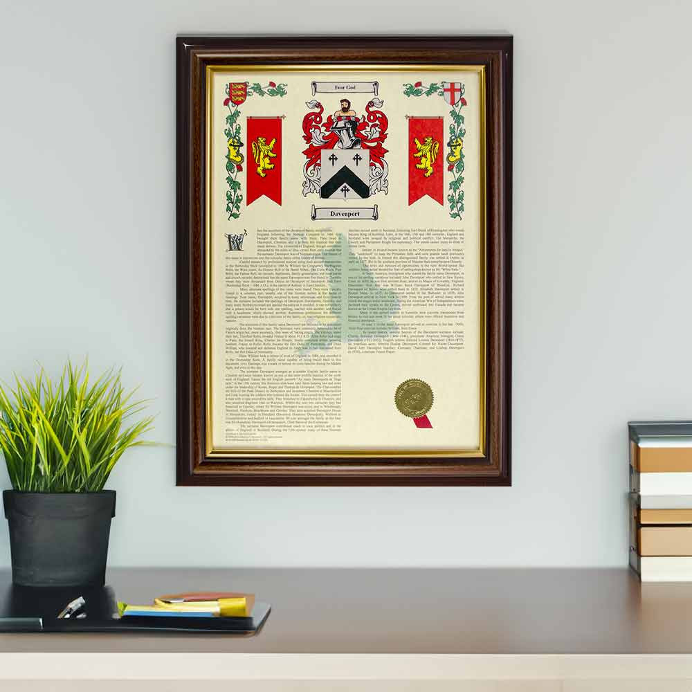 Coat Of Arms And Surname History Print