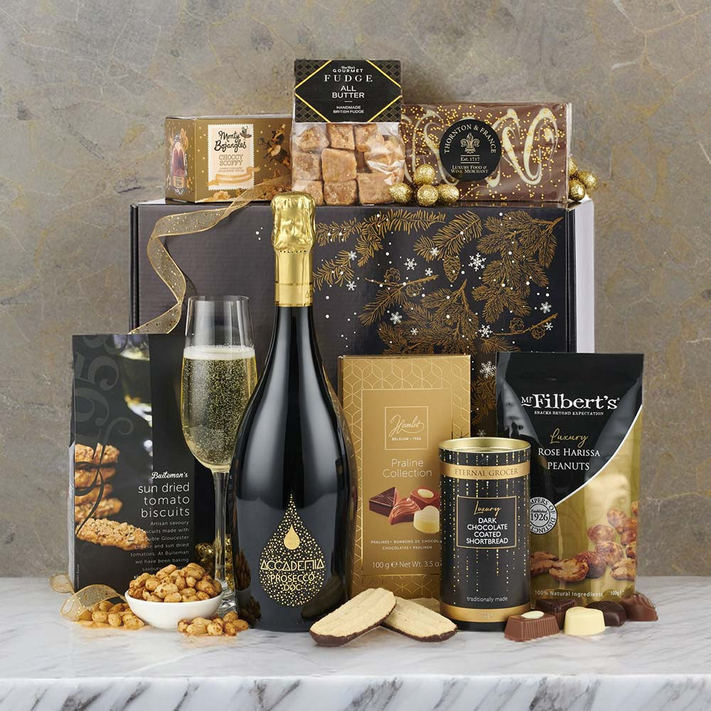 Spicers of Hythe Elegance Sparkling Prosecco & Snacks Hamper