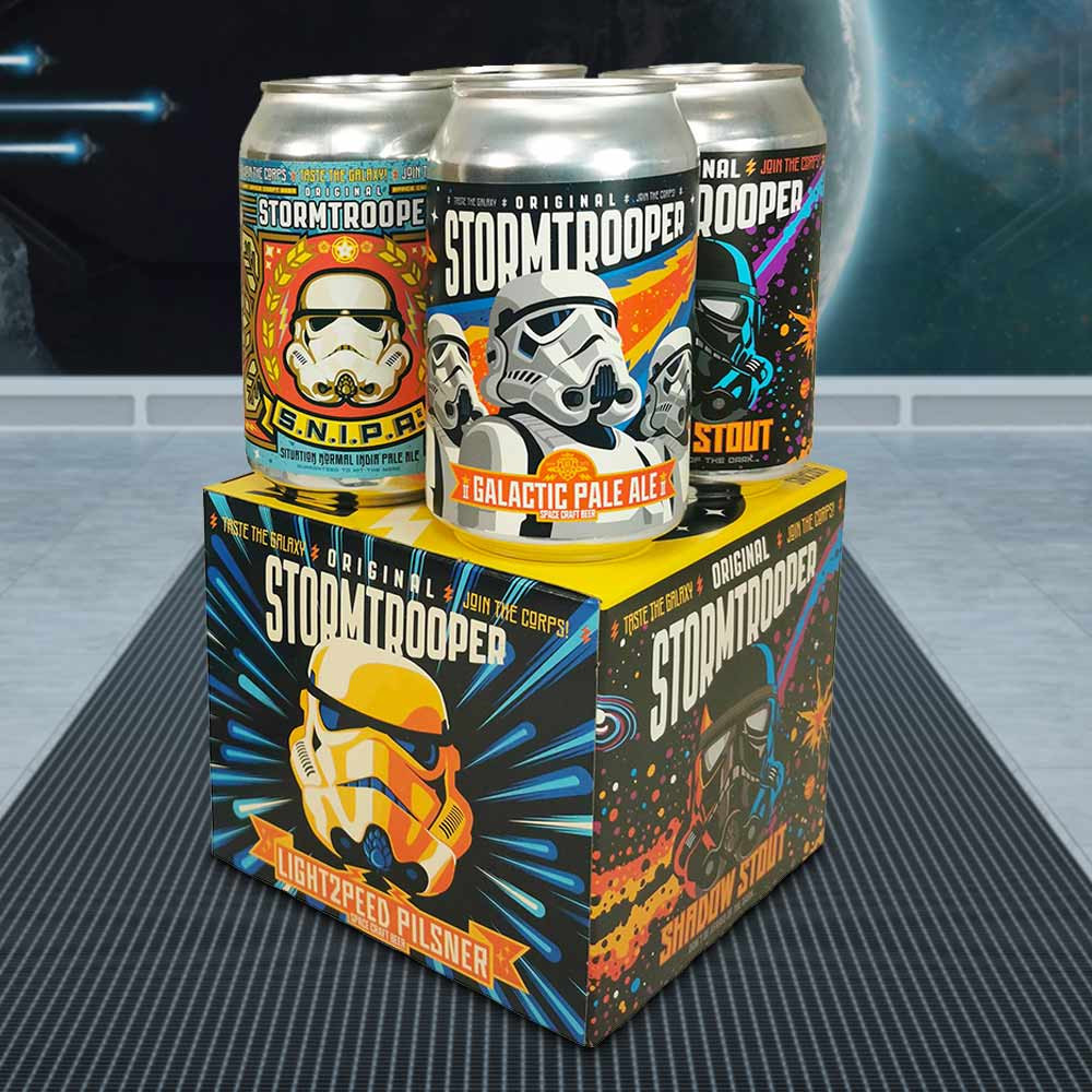 Star Wars Original Stormtrooper Space Craft Beer  4 Pack