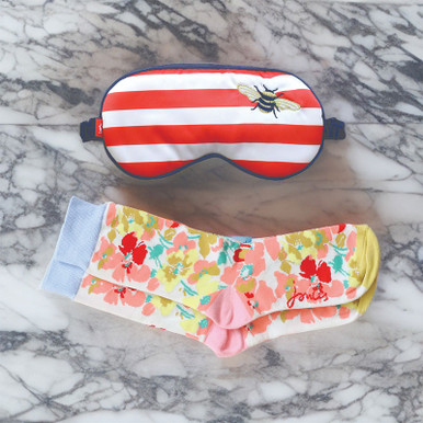 Image of Joules Postable Eye Mask & Socks Gift Box