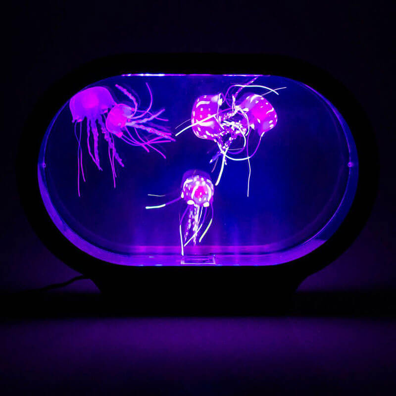 Neon Jellyfish Oval Tank Mood Light