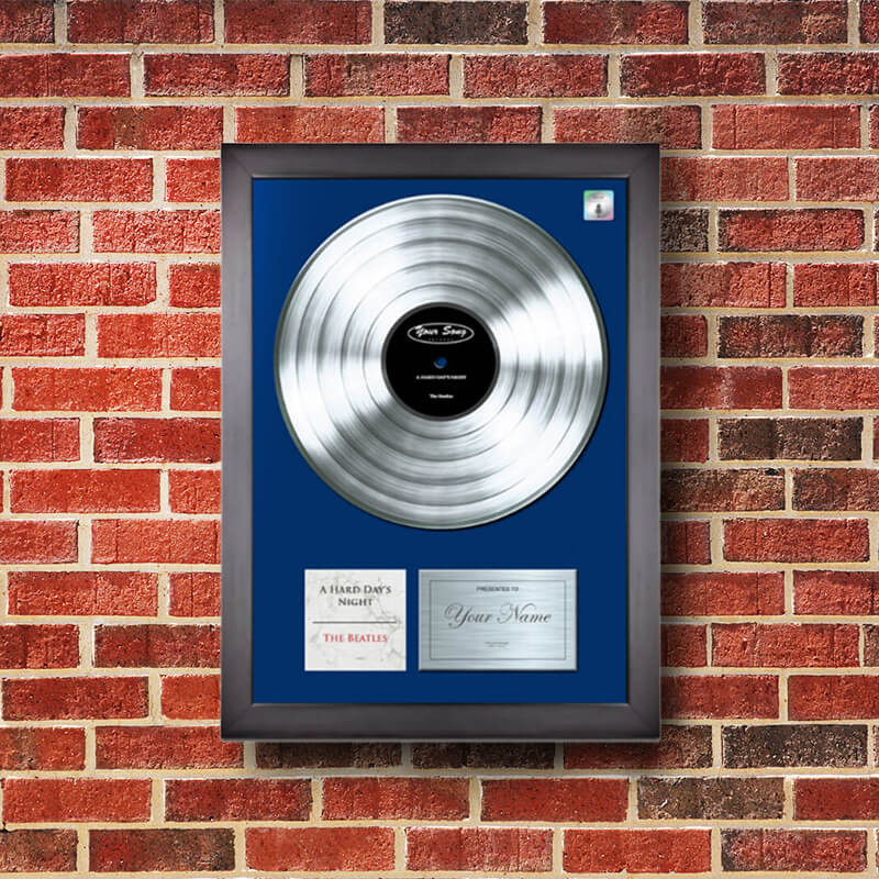 Personalised 'Your Song' Poster Platinum