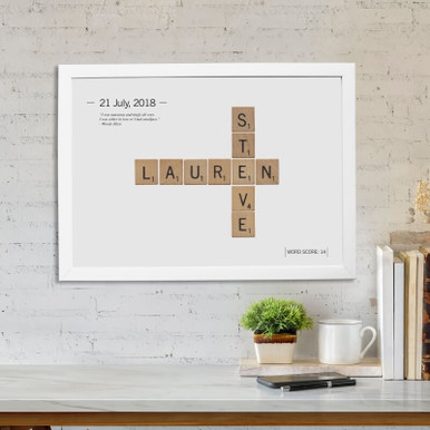 Image of Personalised Love Tiles Poster