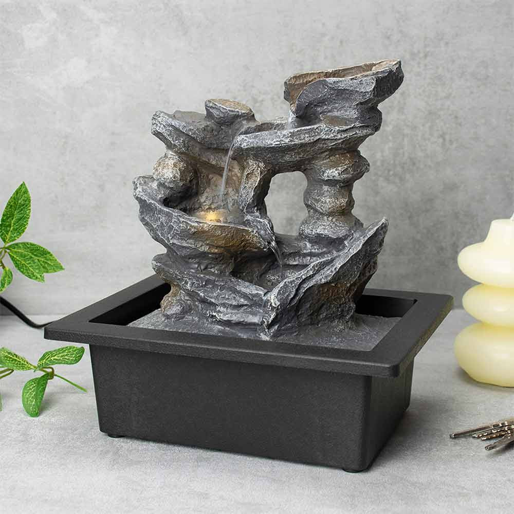 Cascading Rocks Desktop Water Fountain