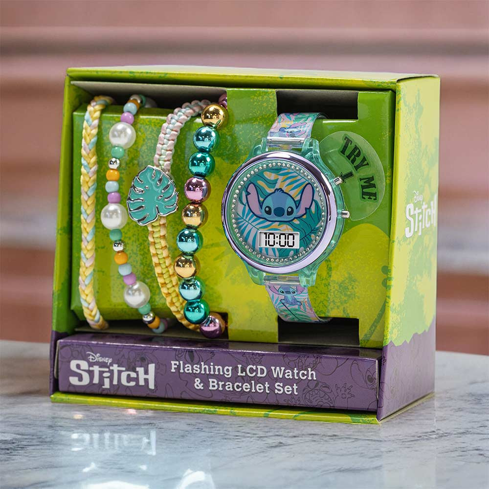 Disney Lilo and Stitch Digital Watch Bracelet Set