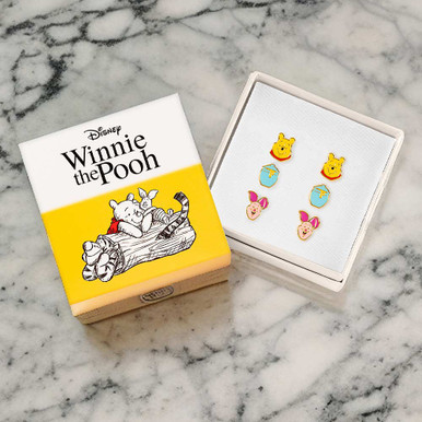 Image of Disney Winnie The Pooh Trio Earring Set