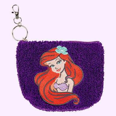 Image of Disney The Little Mermaid Purple and Red Purse Keychain