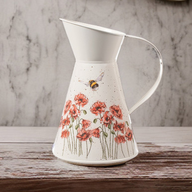 Image of Wrendale Poppies and Bee Flower Jug