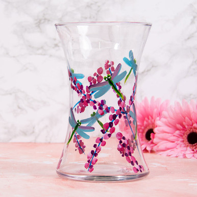 Image of Lynsey Johnstone Hand-Painted Dragonfly Vase