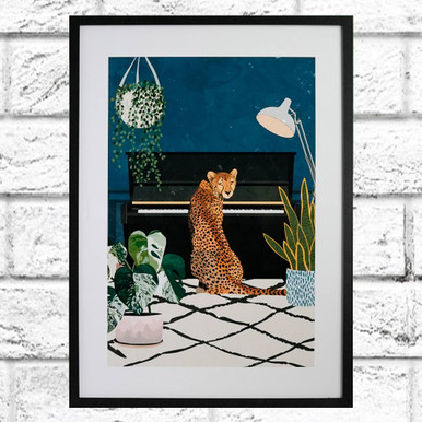 Click to view product details and reviews for Cheetah Playing Piano Sarah Manovski Framed Print. Click to view product details and reviews for Cheetah Playing Piano Sarah Manovski Framed Print.