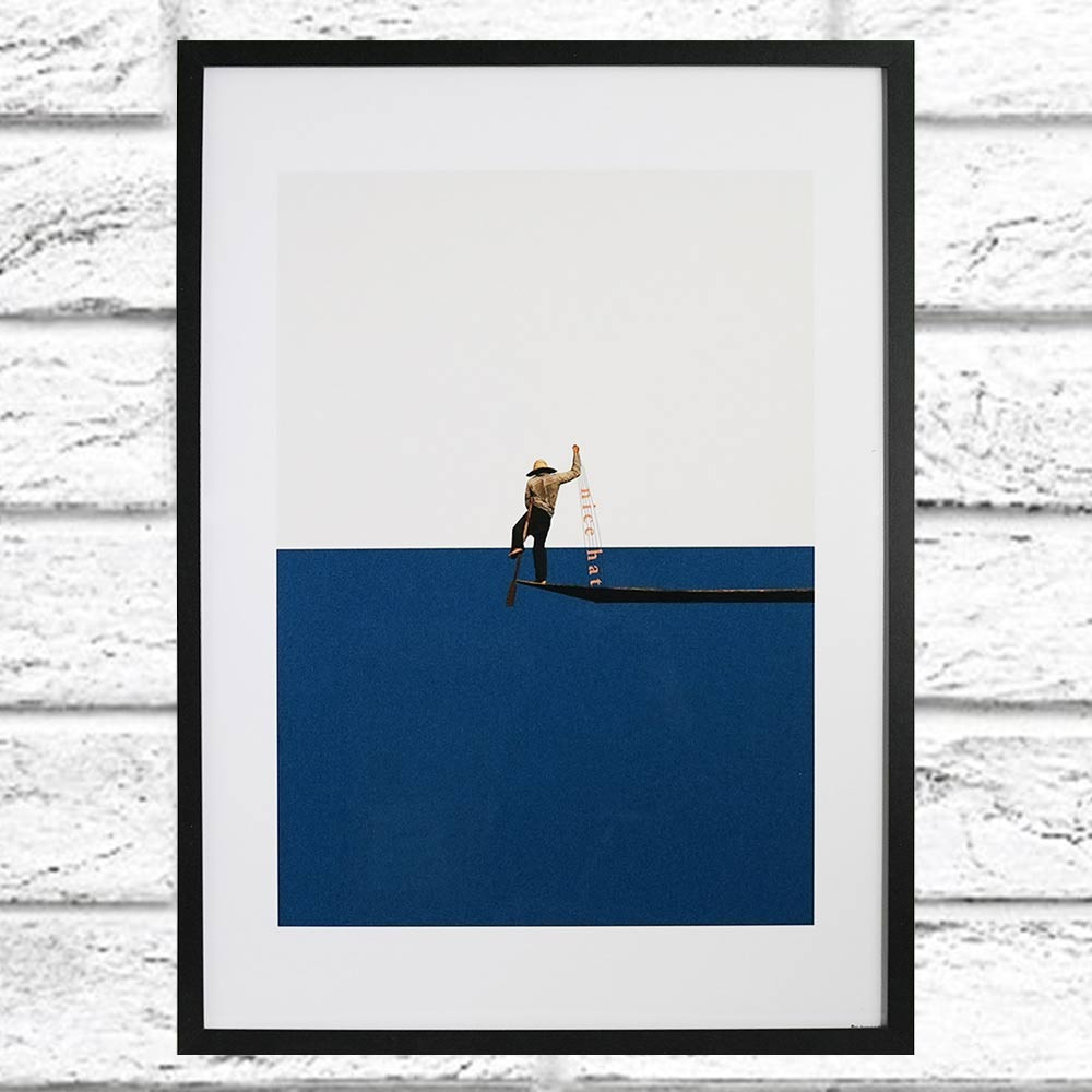 Fishing For Compliments Maarten Lon Framed Print