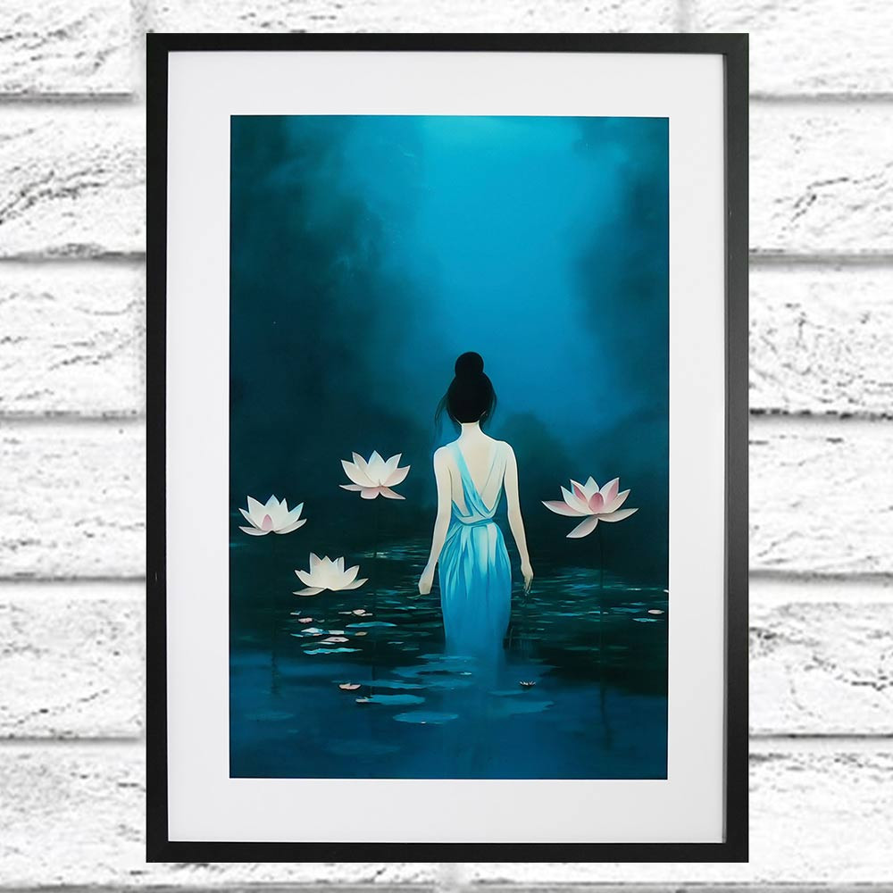 In The Pond Treechild Framed Print