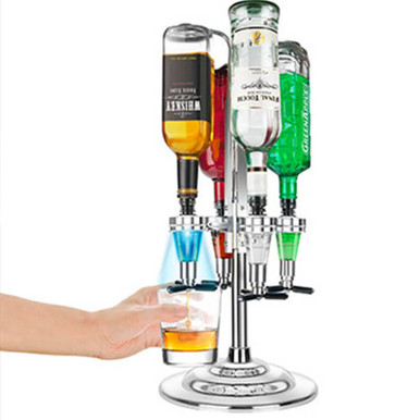 Image of Final Touch LED 4 Bottle Bar Caddy