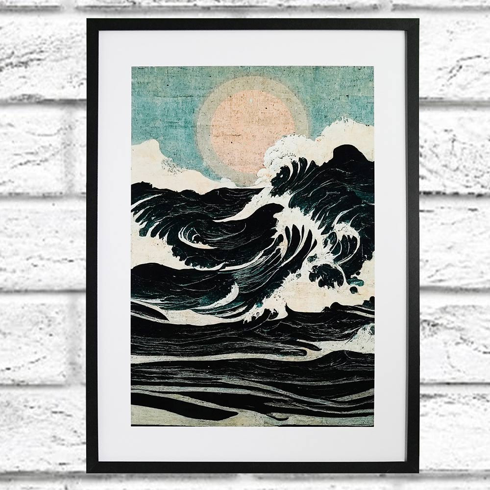 Wild Waves Treechild Framed Print