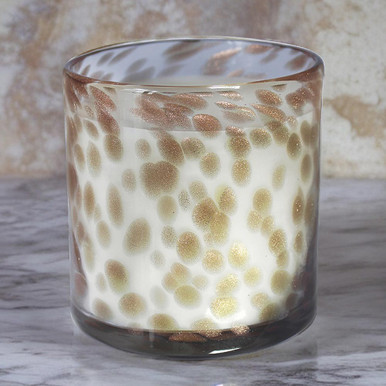 Image of Peony Mottled Glass Candle
