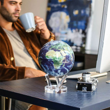 Earth With Clouds Mova Rotating Globe 45