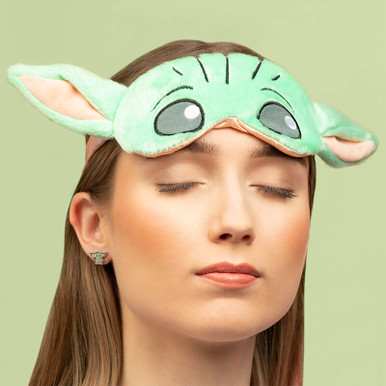 Image of Disney's The Mandalorian Grogu The Child Green Sleep Mask