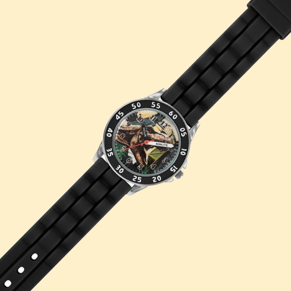 Universal Jurassic Park World Black Strap Time Teacher Watch