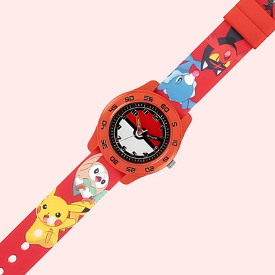 Image of Pokémon Red Silicone Strap Time Teacher Watch