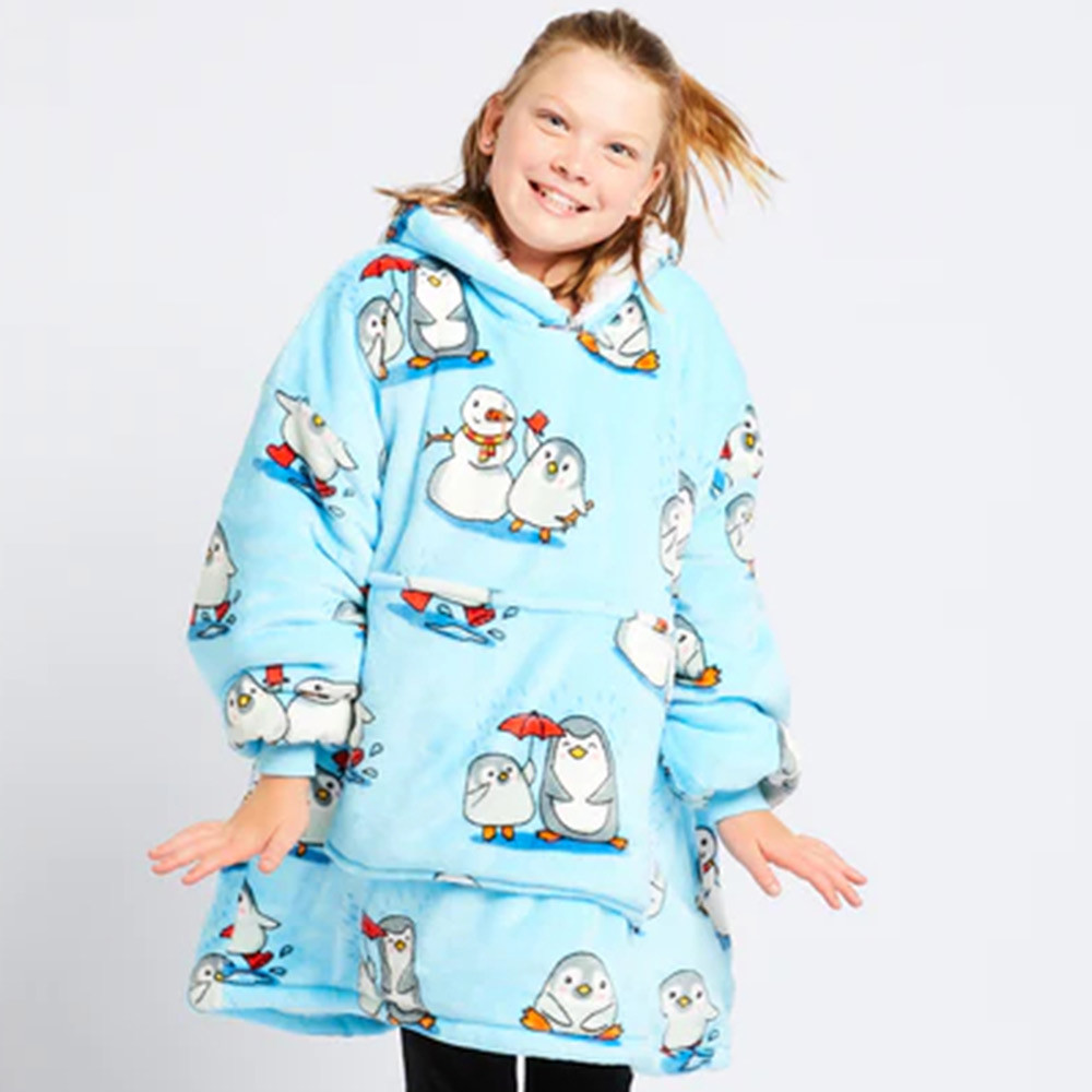 Penguin Kids Oodie blue