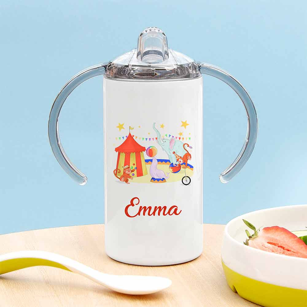 Personalised Circus Kids Sippy Cup