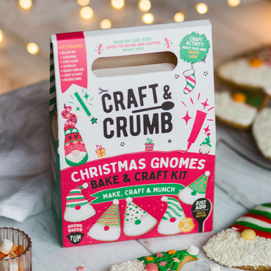 Image of Craft & Crumb Christmas Gnomes Bake & Craft Kit