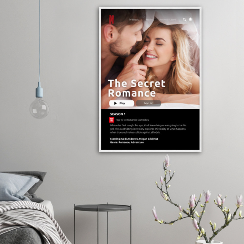 Personalised Netflix Cover Framed Print