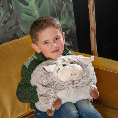 Image of Cozy Noxxiez Cuddle Pillow Sheep Grey