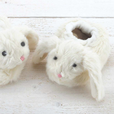 Image of Bunny Baby Slippers Cream