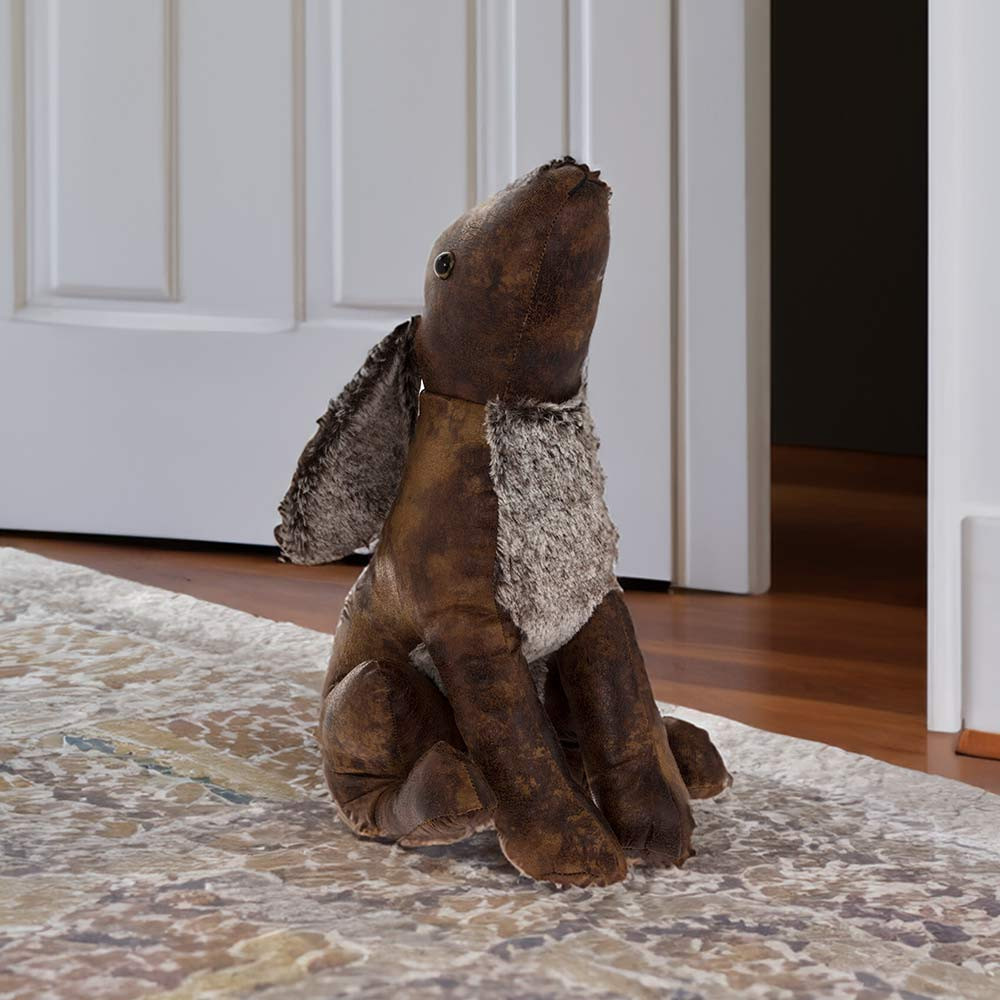 Faux Leather Hare Doorstop