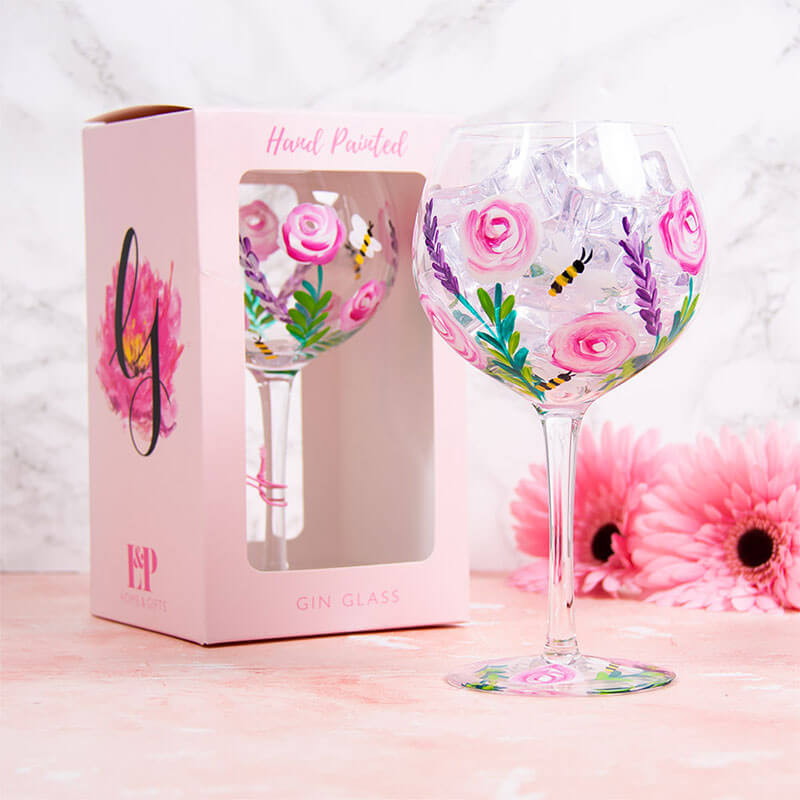 Bees Gin Glass