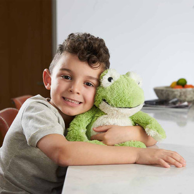 Click to view product details and reviews for Warmies Frog Plush.