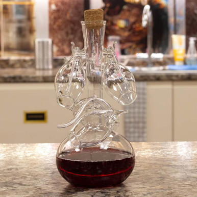 Image of Port Decanter & 4 Glass Sipper Set
