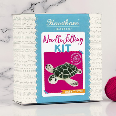 Click to view product details and reviews for Needle Felting Kit Baby Turtle.