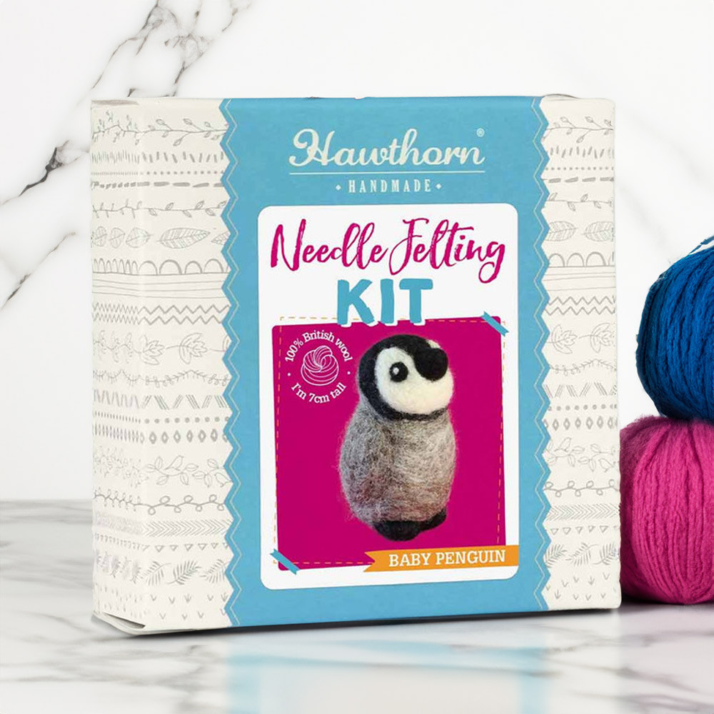 Needle Felting Kit - Baby Penguin