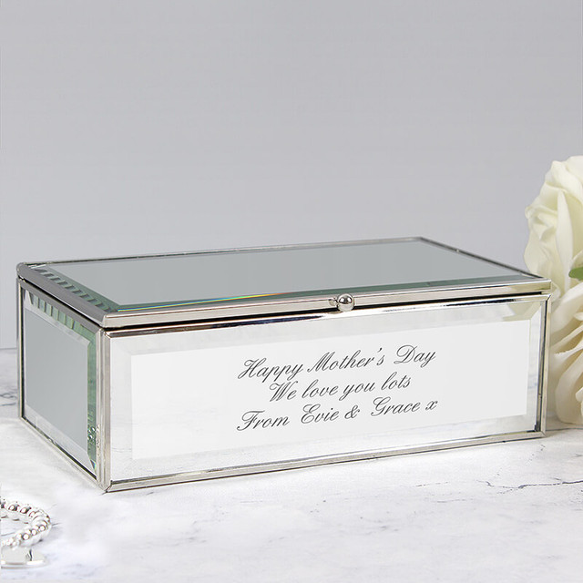 Personalised Mum Mirrored Jewellery Box