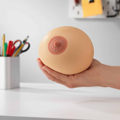 Click to view product details and reviews for Squeezy Boob Stress Toy.