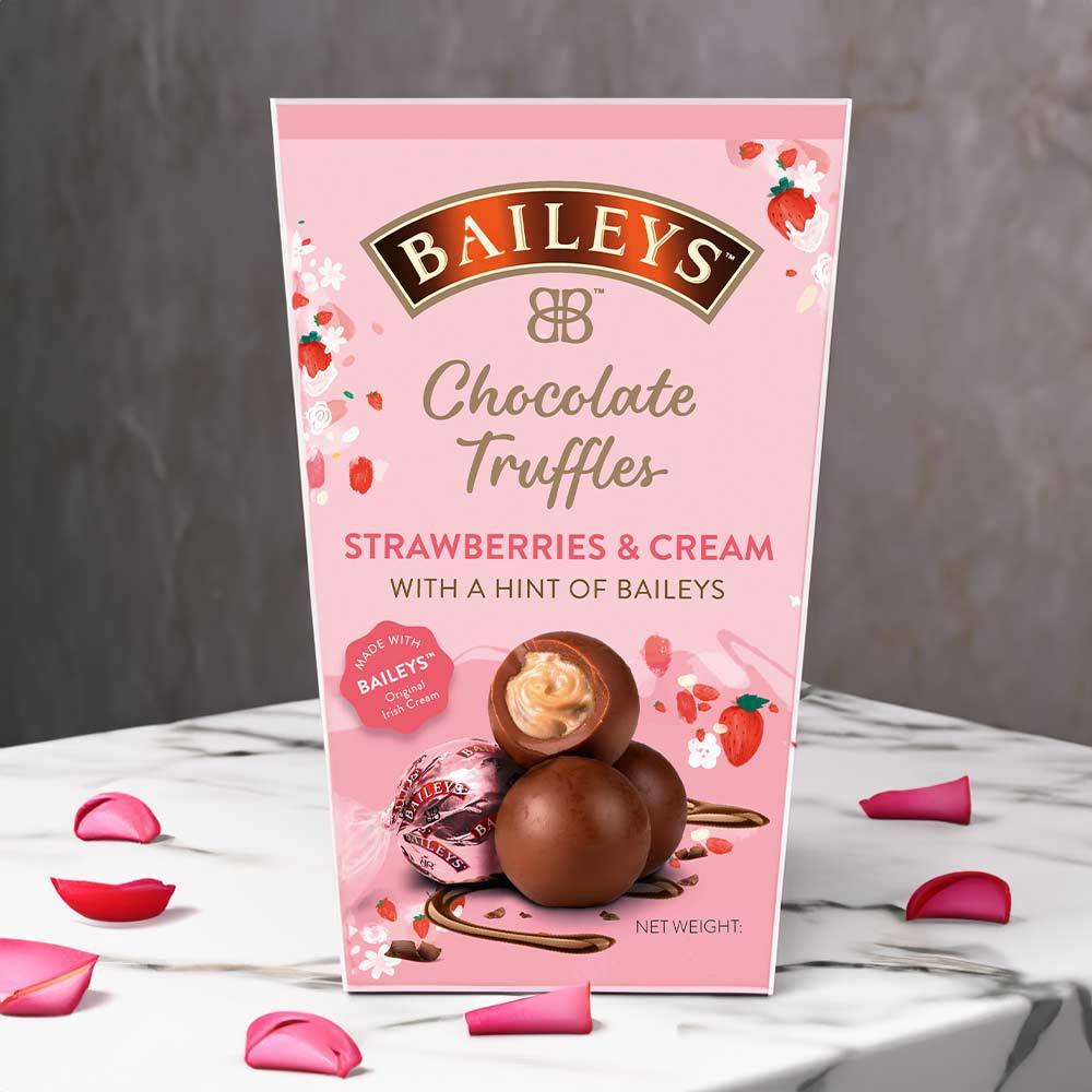 Baileys Strawberries & Cream Chocolate Truffles