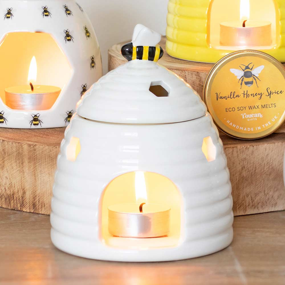 Oil Burner - White Beehive