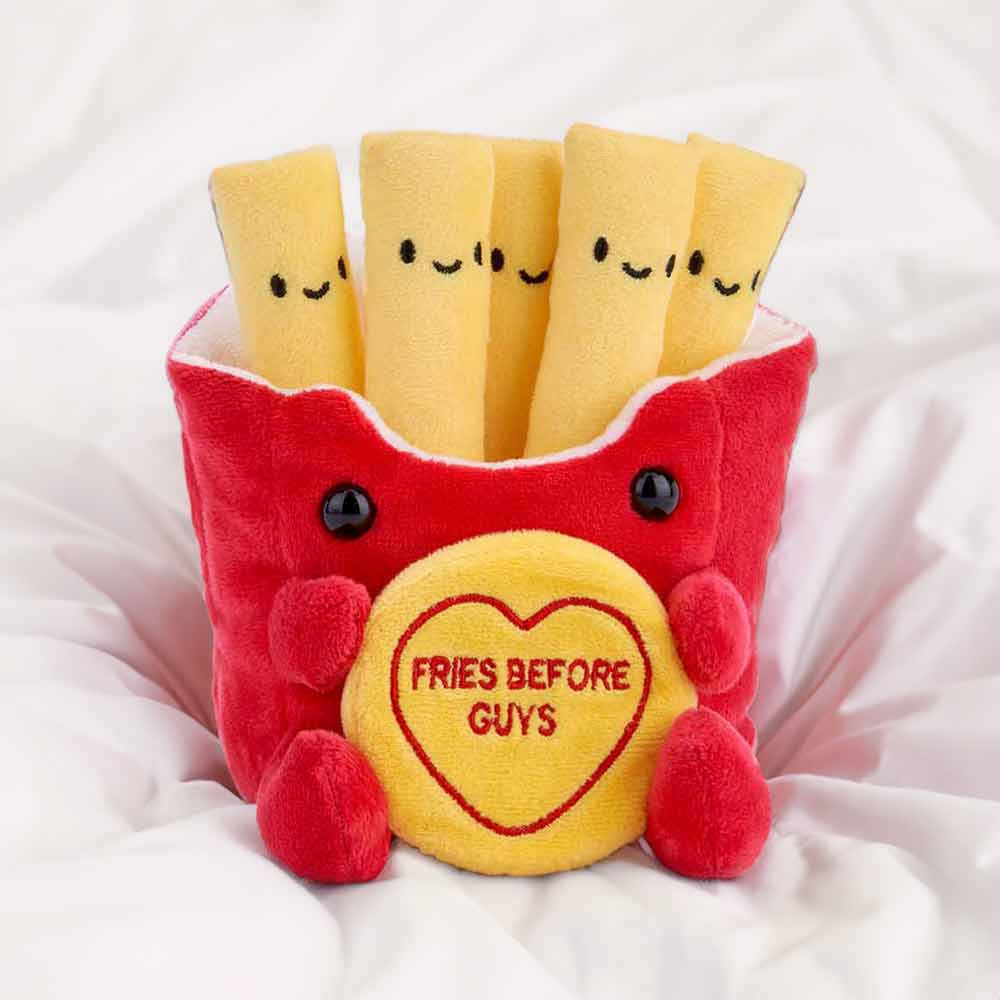 Love Hearts Fries Before Guys Plush