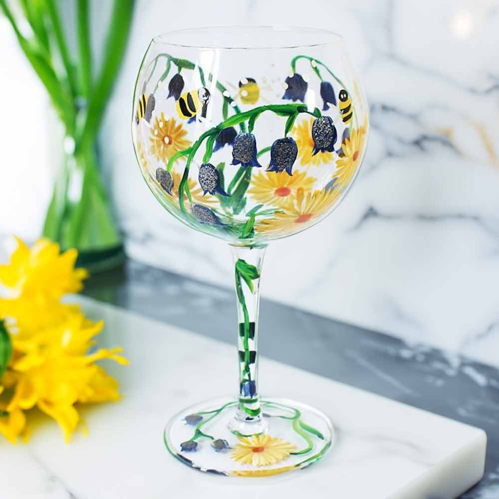 Bluebells Gin Glass