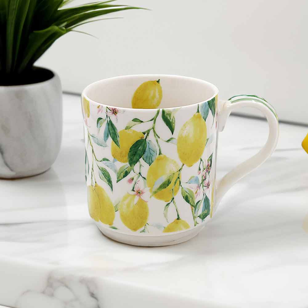 Lemon Grove Stacking Mugs - Set of 4