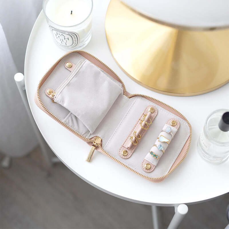 Blush Compact Jewellery Roll