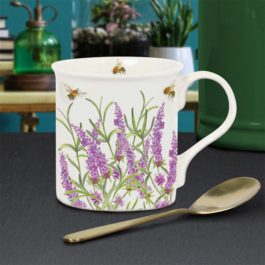 Click to view product details and reviews for Bee Tanical Lavender Mug.