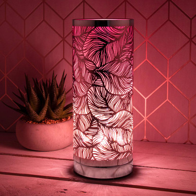 Click to view product details and reviews for Desire Leaf Aroma Lamp Silver Pink.