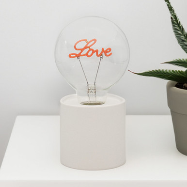 Click to view product details and reviews for Led Love Text Lamp White Stand.