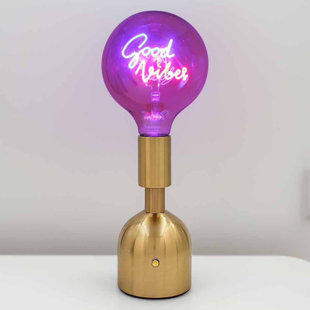 LED Good Vibes Text Lamp