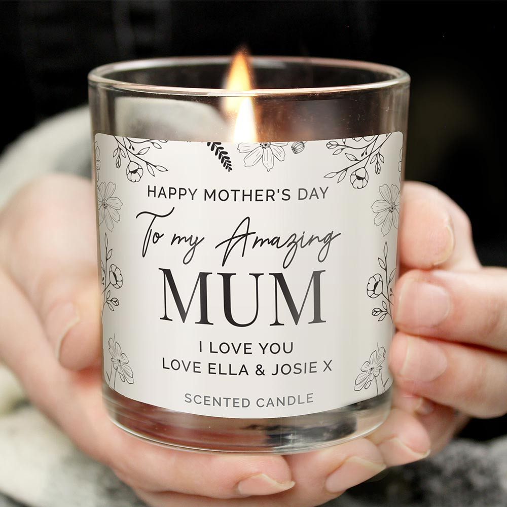 Personalised Mothers Day Candle