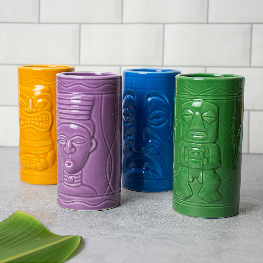 Tiki Mugs - Set of 4 by #winning