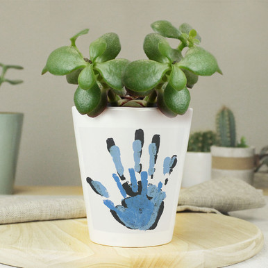 Click to view product details and reviews for Personalised Childrens Drawing Plant Pot.